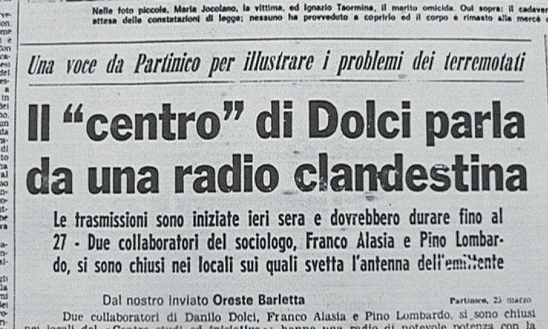 “Qui si sta morendo”: l’SOS di Danilo Dolci, fondatore della radio libera italiana
