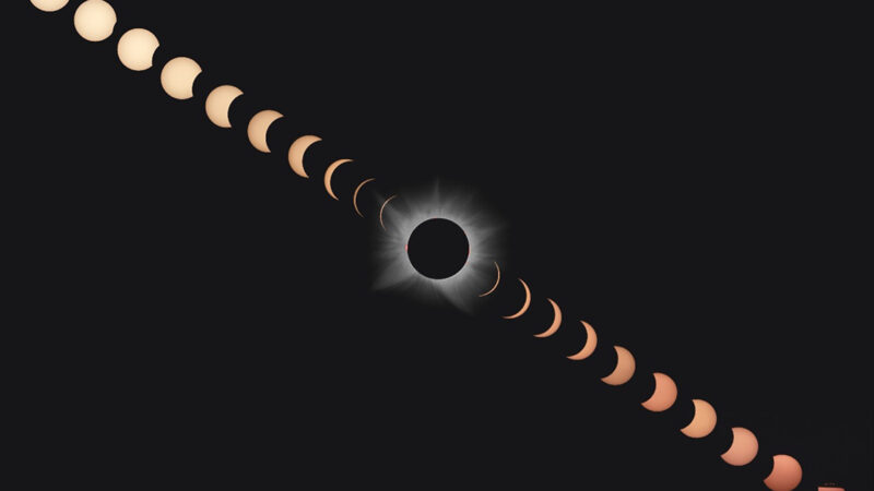 L’altro lato di un’eclissi totale di Sole